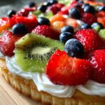 Fruit Pizza with Cream Cheese Frosting