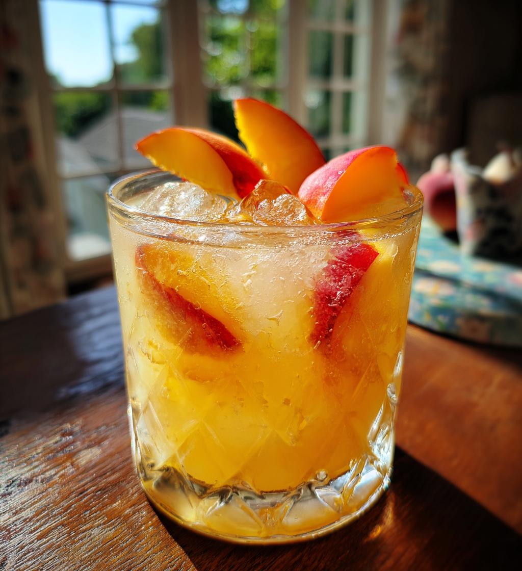 Ginger Peach Fizz