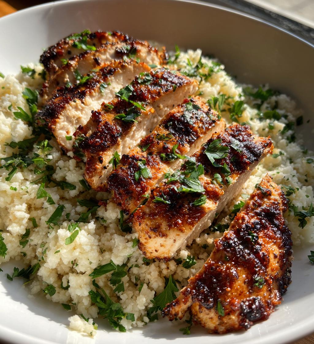 Grilled Chicken with Cauliflower Rice - detail 1