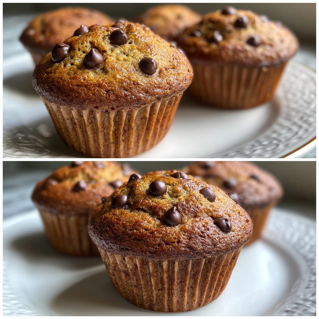 Healthy Chocolate Chip Banana Muffins - detail 1