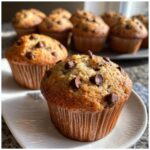 Healthy Chocolate Chip Banana Muffins