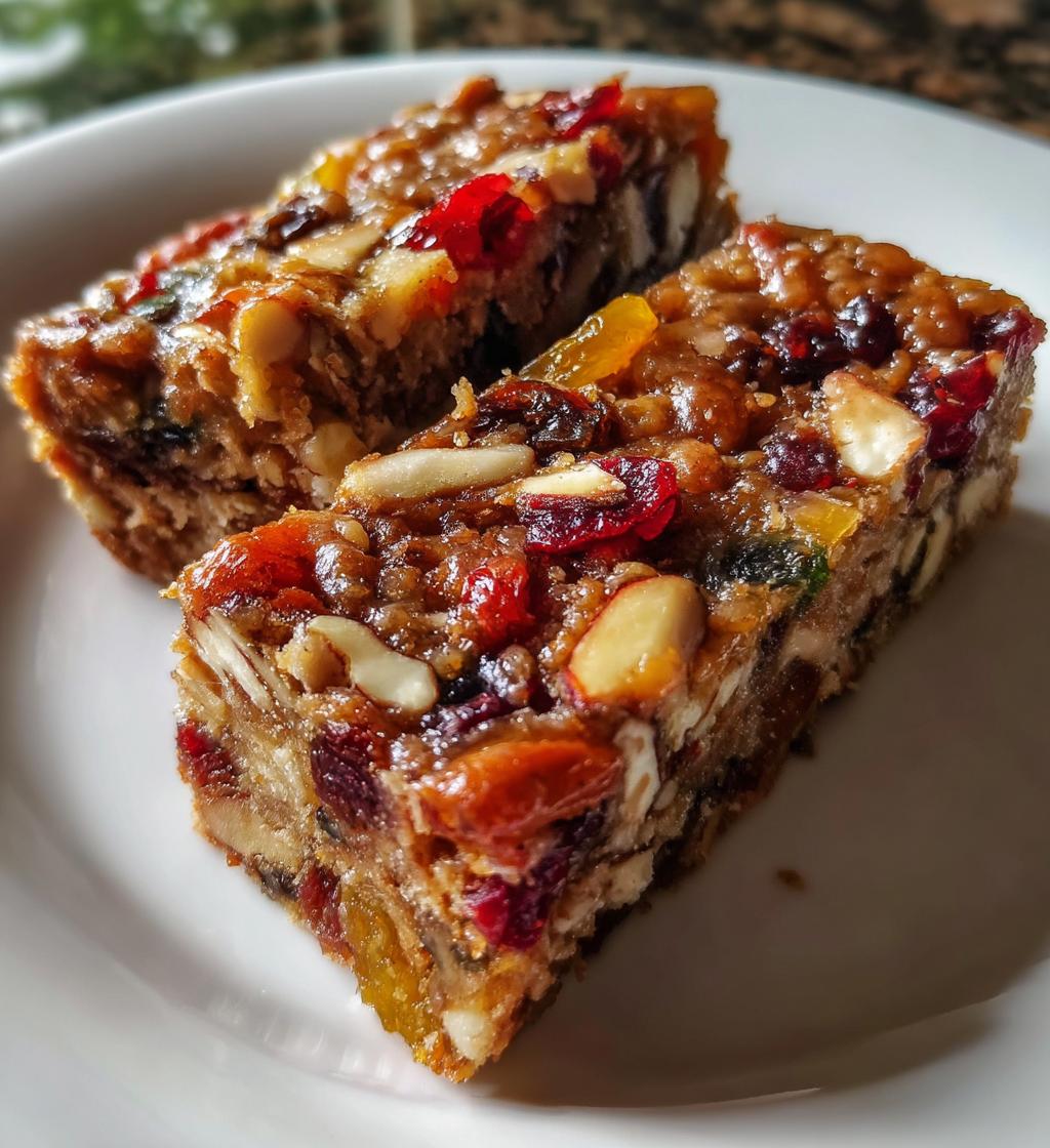 Holiday Fruitcake Bars