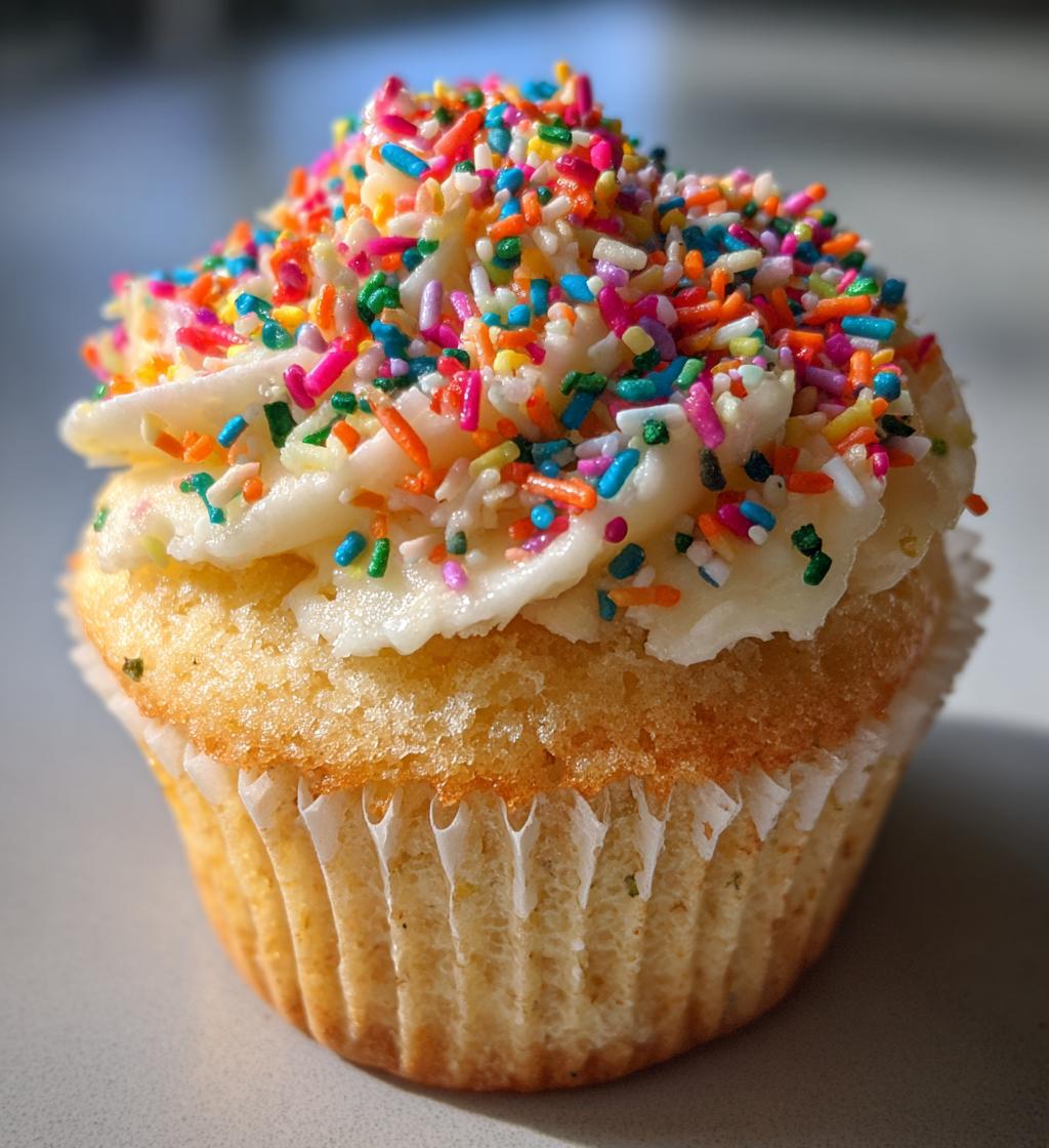 Holiday Sprinkle Cupcakes - detail 1