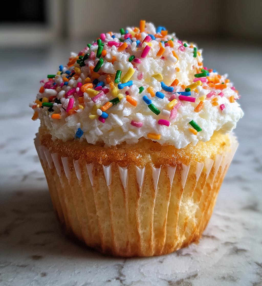Holiday Sprinkle Cupcakes