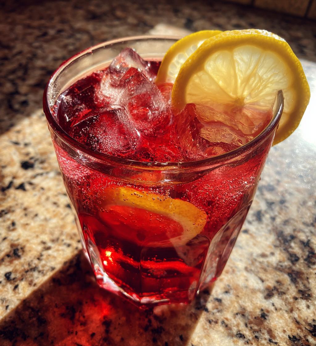 Iced Hibiscus Lemonade - detail 1