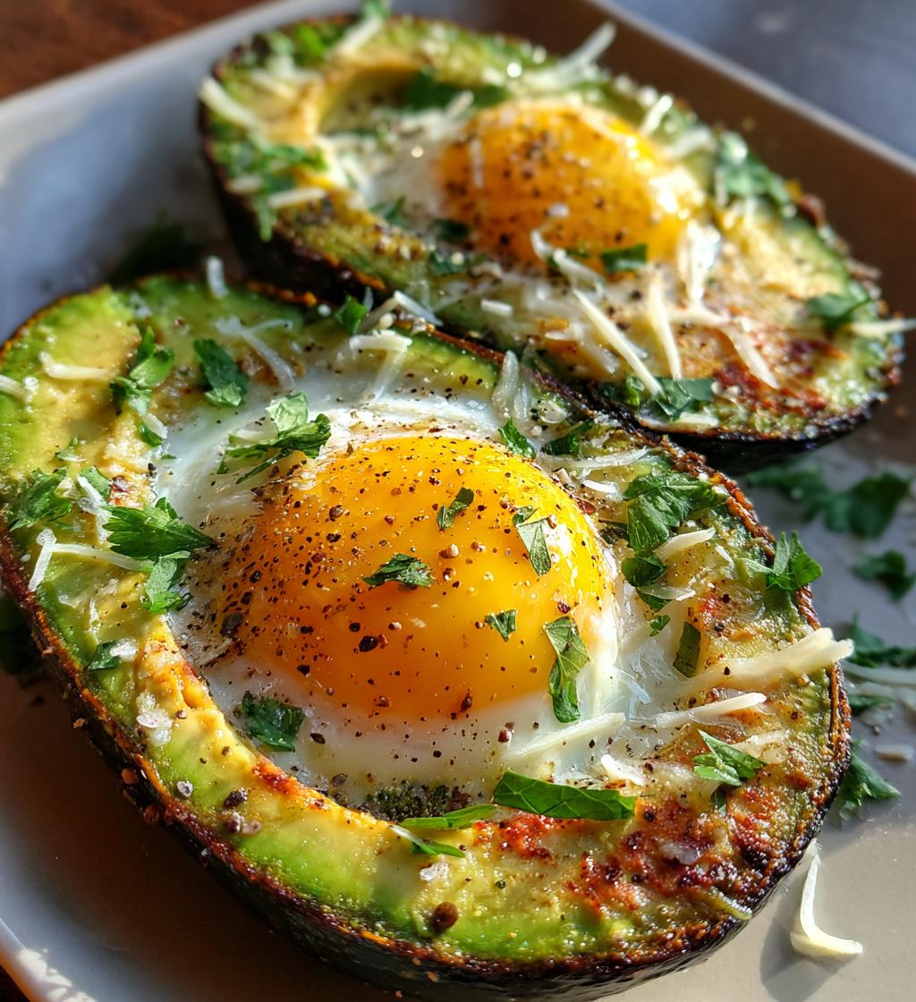 Keto Avocado Egg Boats
