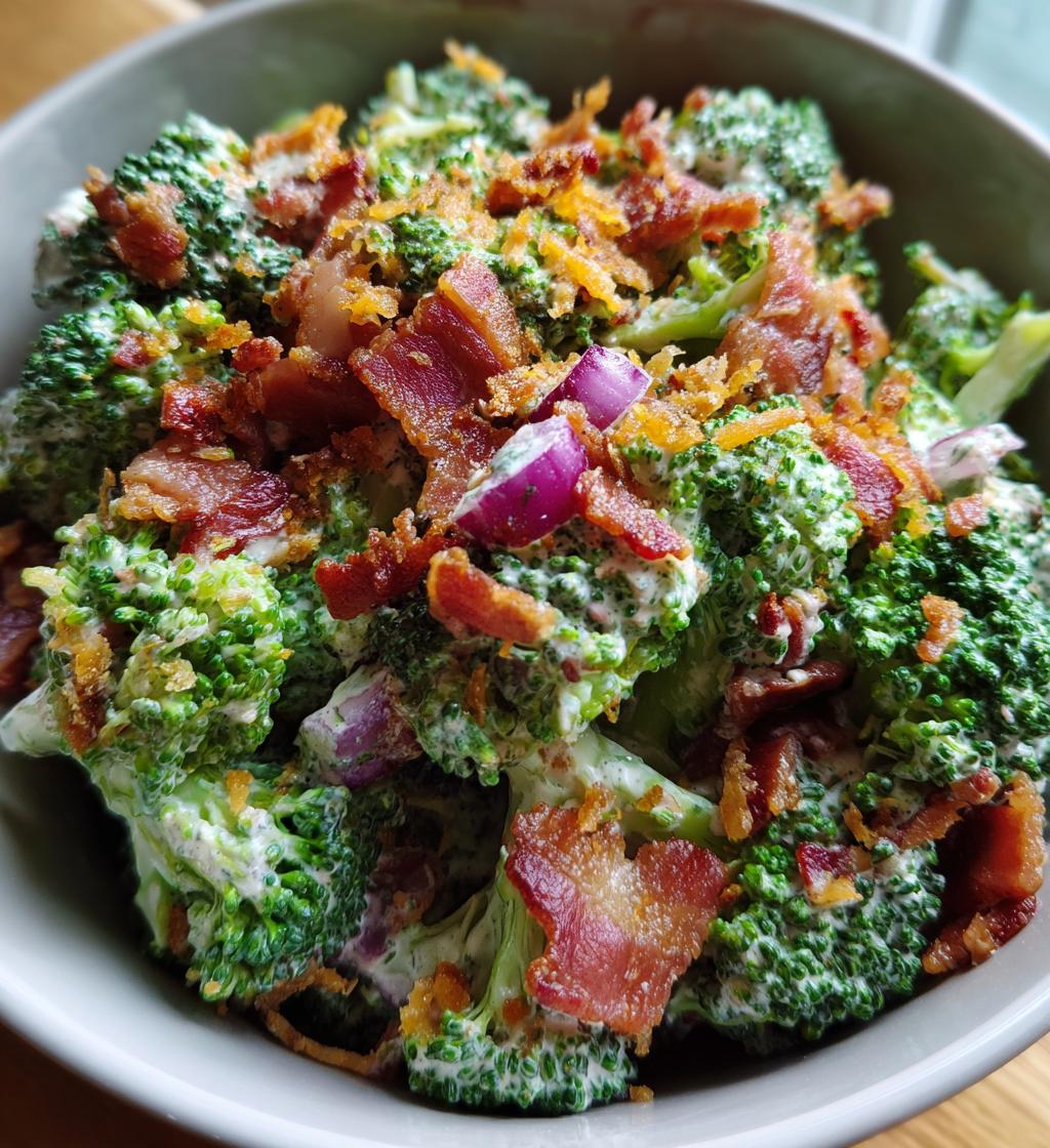 Keto Broccoli Salad with Bacon