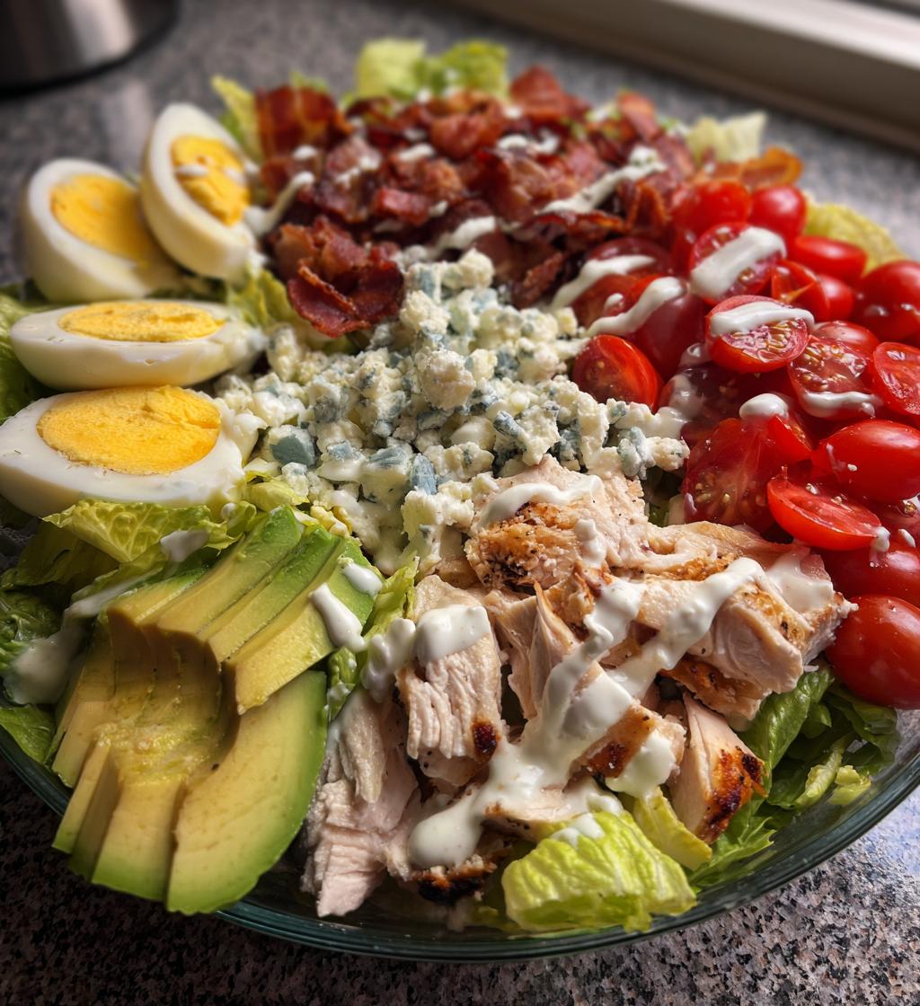 Keto Cobb Salad with Ranch Dressing