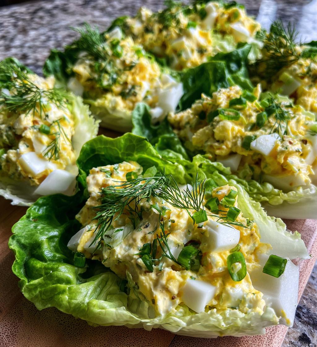 Keto Egg Salad Lettuce Wraps