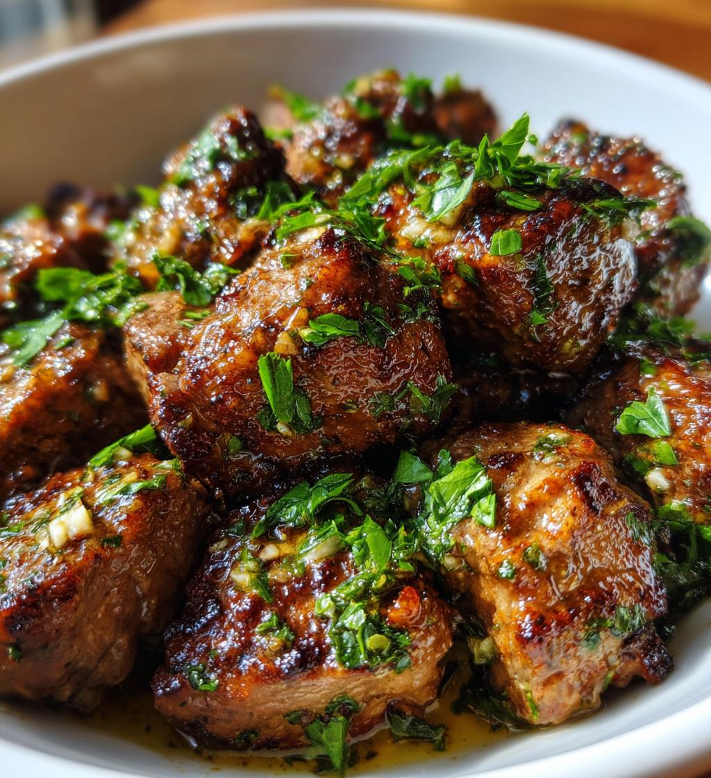 Keto Garlic Butter Steak Bites - detail 1