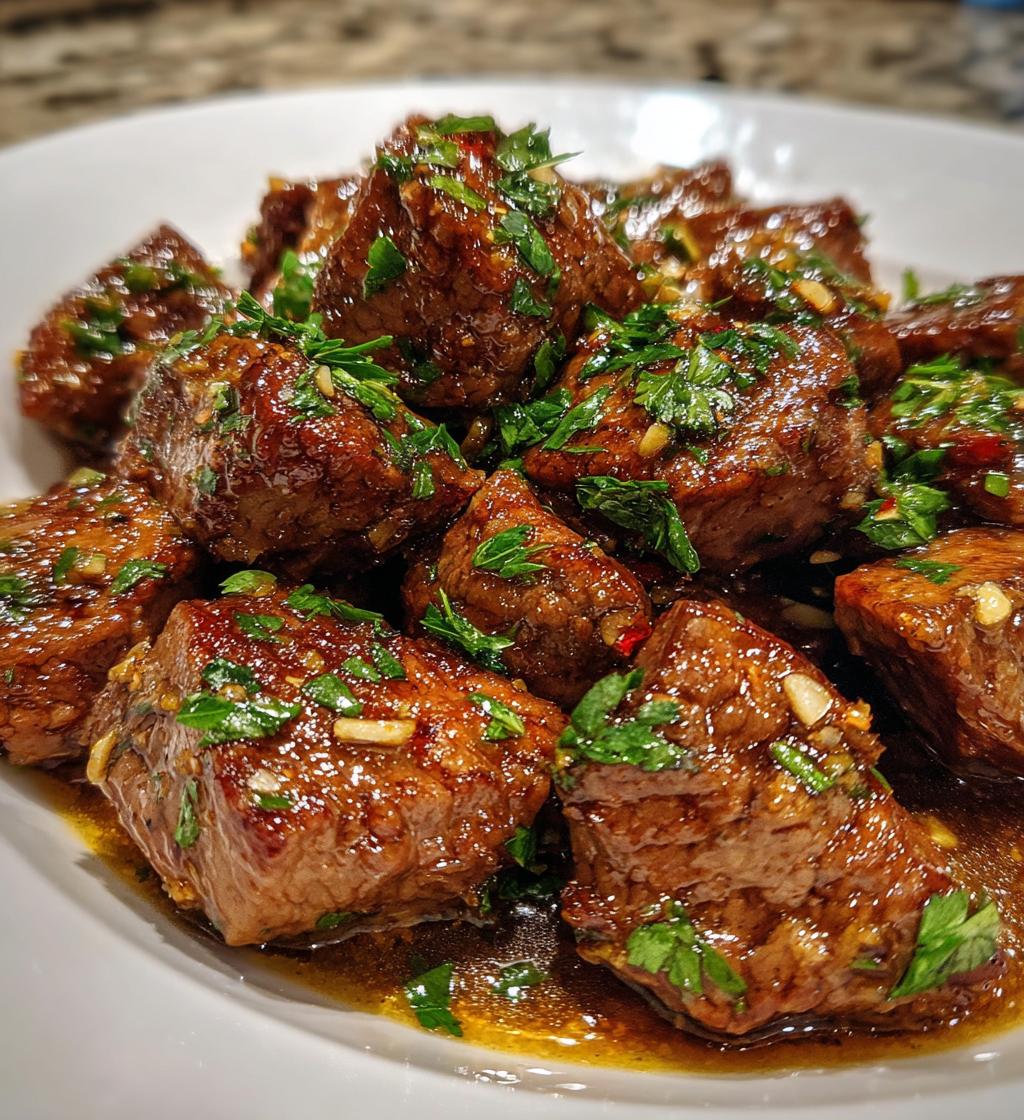 Keto Garlic Butter Steak Bites