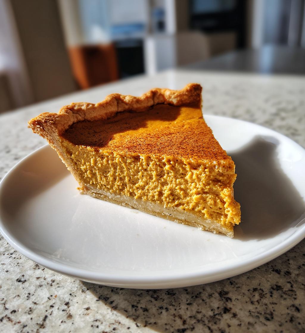 Keto Pumpkin Pie - detail 1