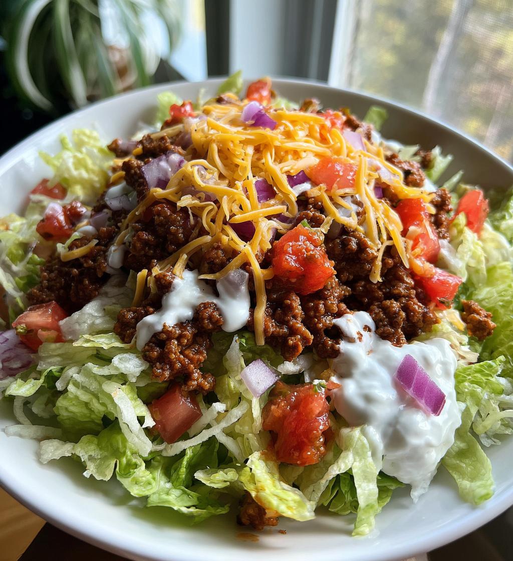 Keto Taco Salad with Ground Beef - detail 1