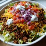 Keto Taco Salad with Ground Beef