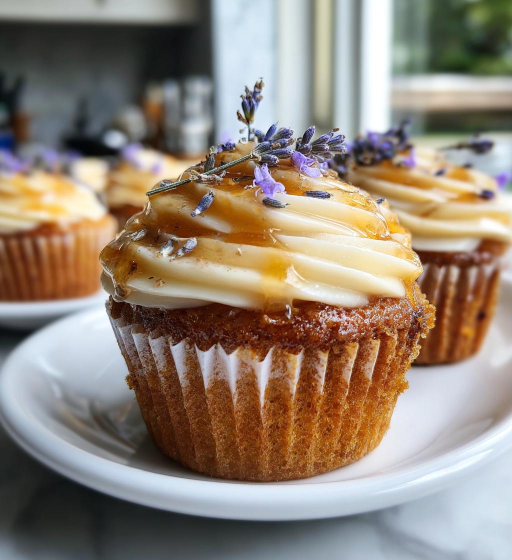 Lavender Honey Cupcakes - detail 1