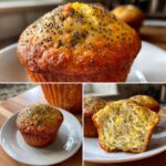 Lemon Poppy Seed Muffins with Greek Yogurt