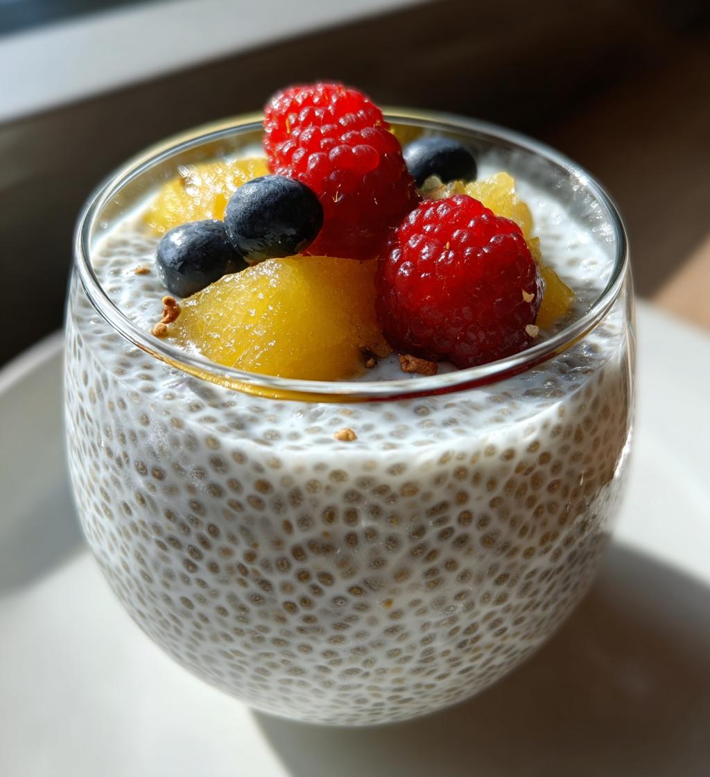 Low-Carb Chia Pudding with Coconut Milk - detail 1
