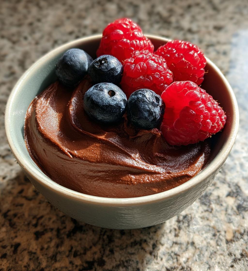 Low-Carb Chocolate Avocado Mousse - detail 1
