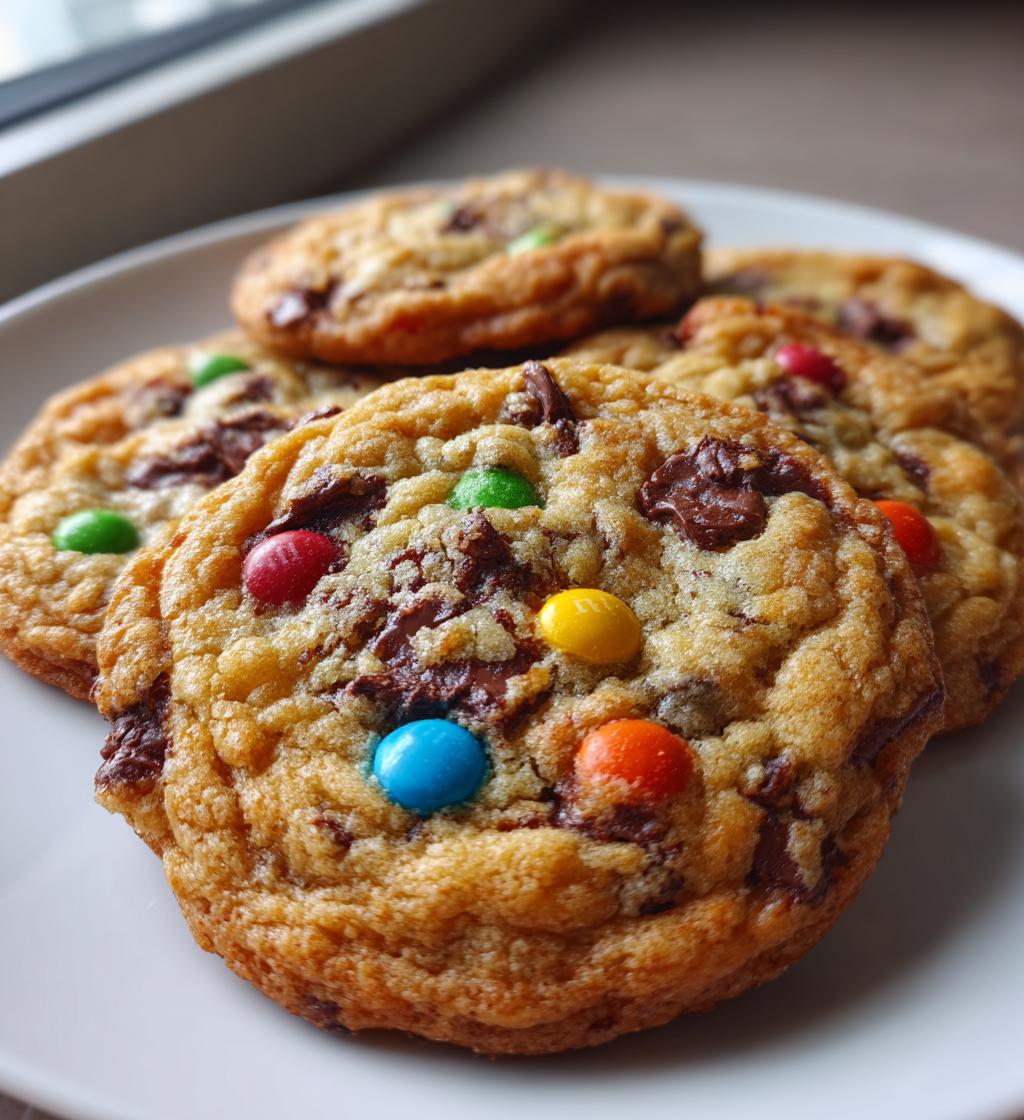 M&M Chocolate Chip Cookies