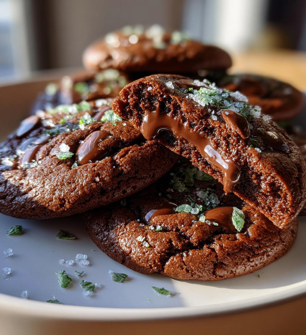Mint Chocolate Cookies