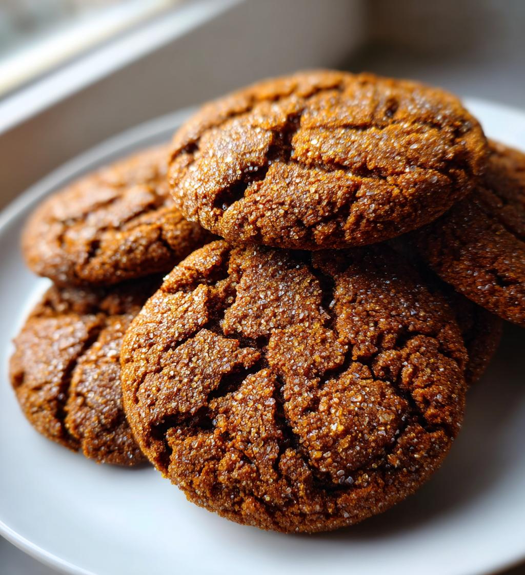 Molasses Ginger Cookies