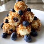 No-Bake Blueberry Cheesecake Bites