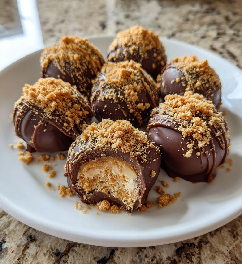 No Bake Caramel Crunch Butterfinger Truffles - detail 1