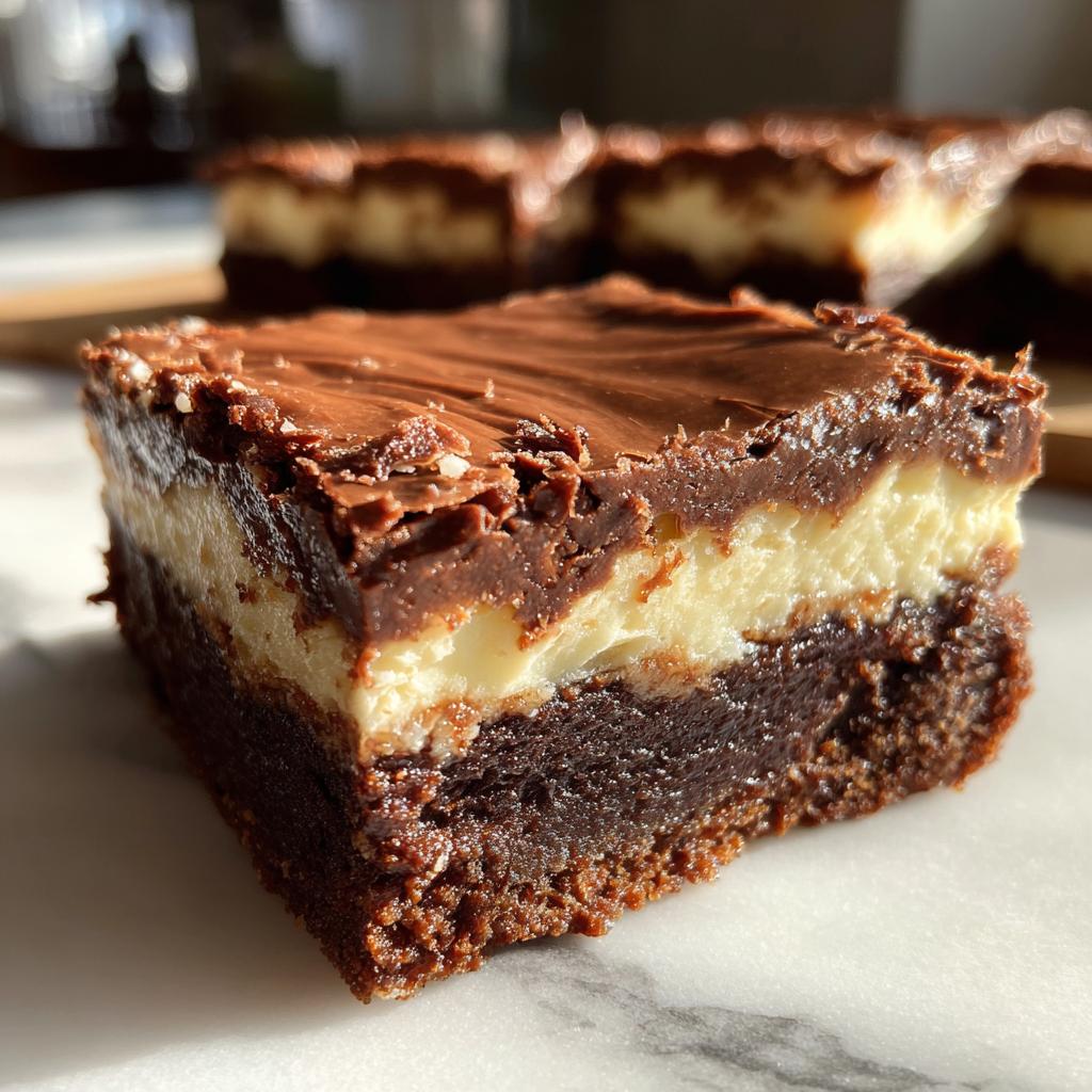 No-Bake Cheesecake Brownies - detail 1