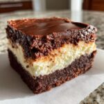 No-Bake Cheesecake Brownies