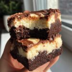 No-Bake Cheesecake Brownies