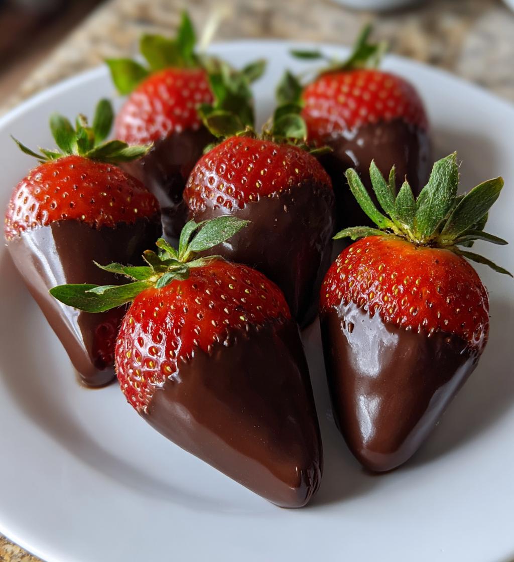 No-Bake Chocolate Covered Strawberries - detail 1