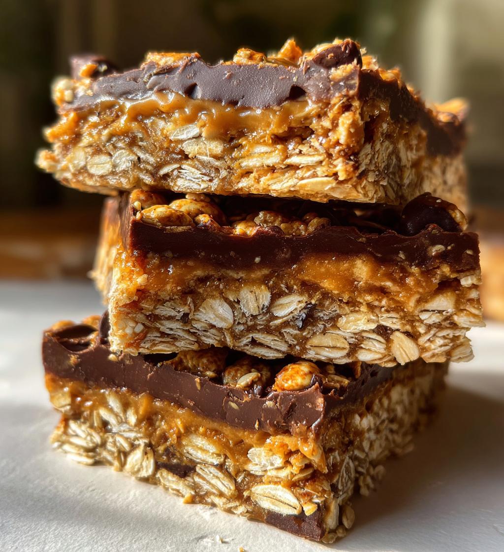 No-Bake Chocolate Oat Bars