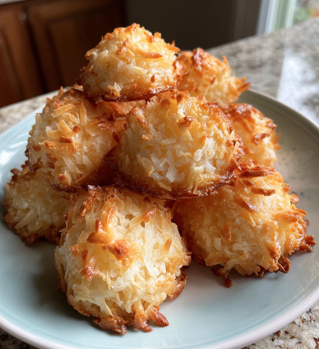No-Bake Coconut Macaroons - detail 1