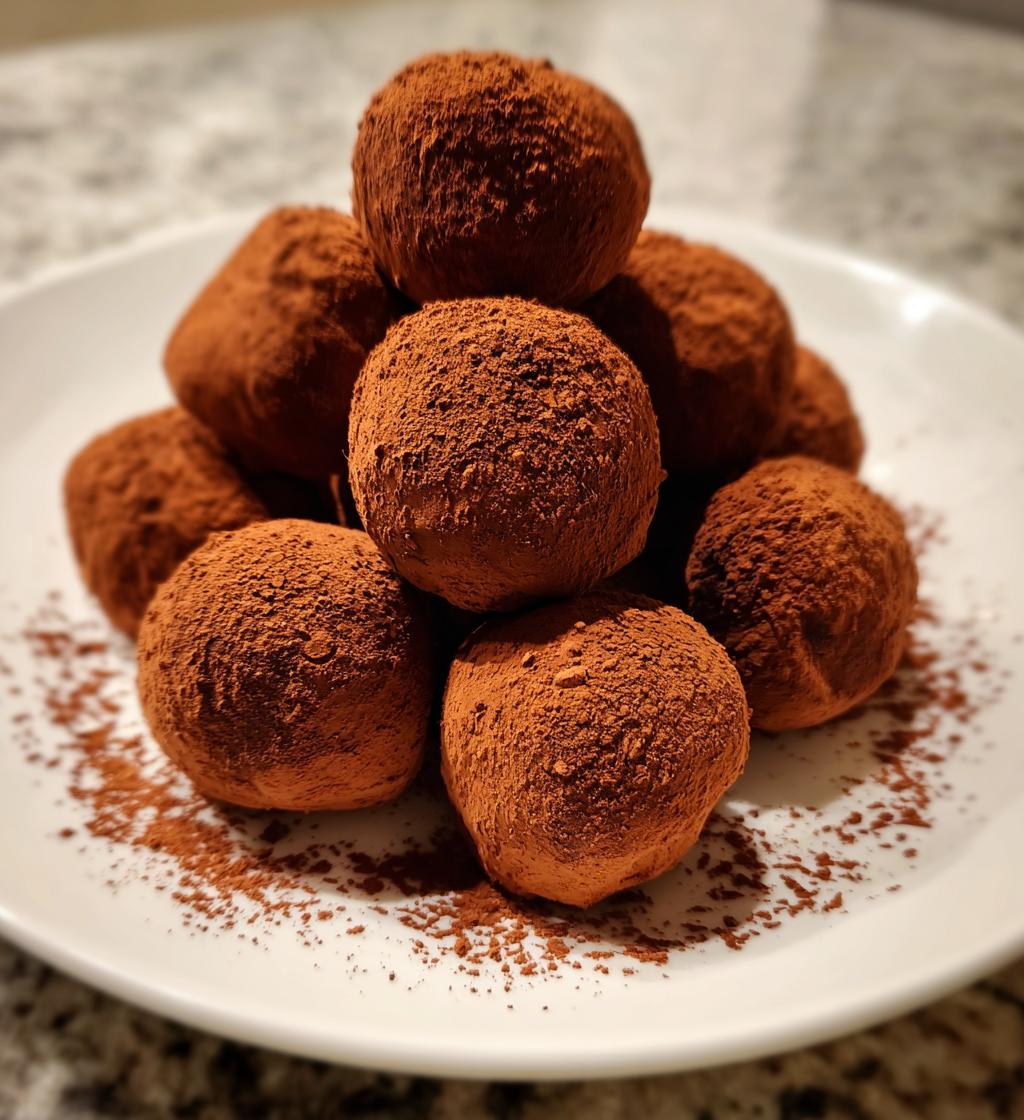 No-Bake Mocha Truffles