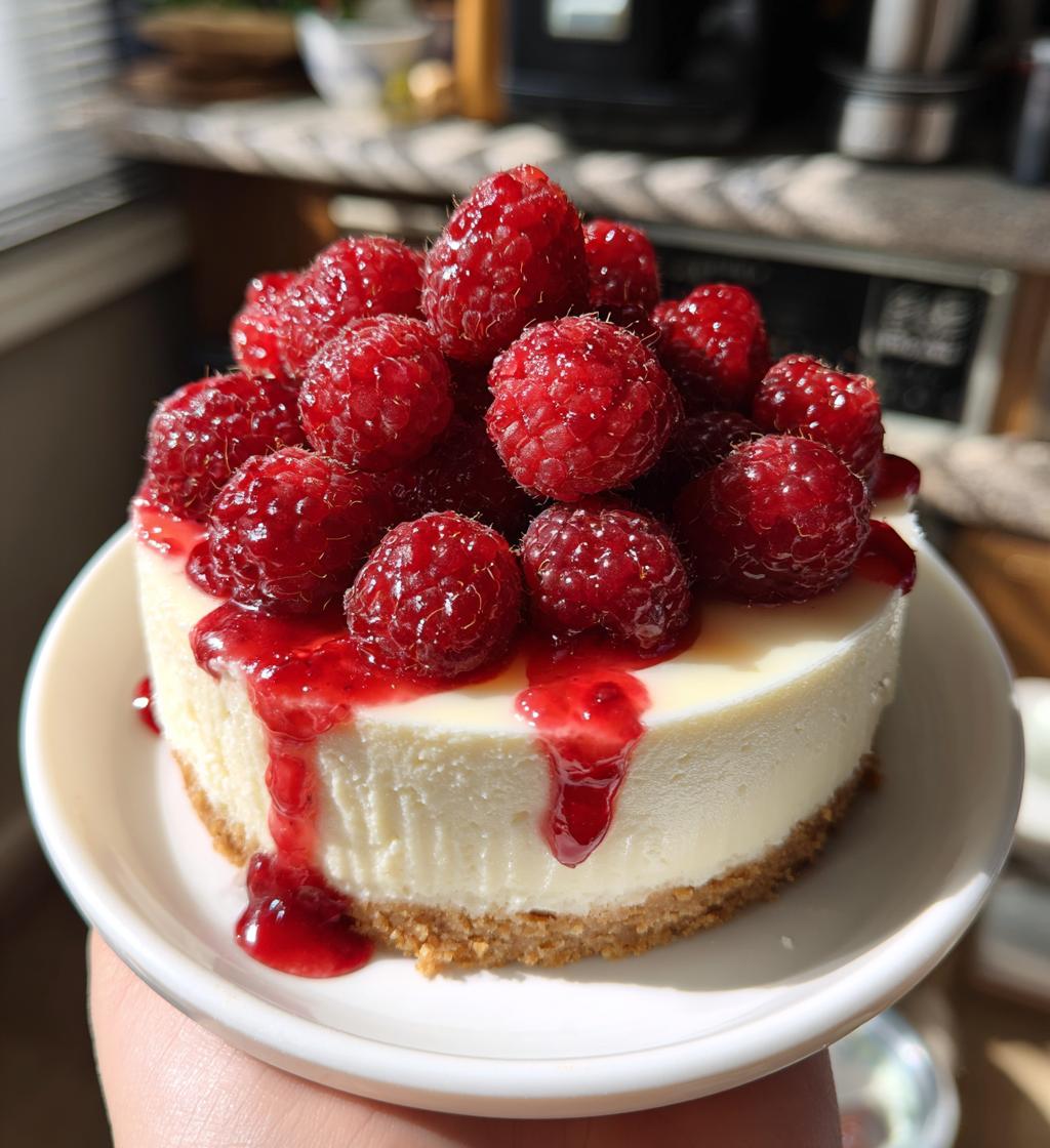 No-Bake Raspberry Cheesecake
