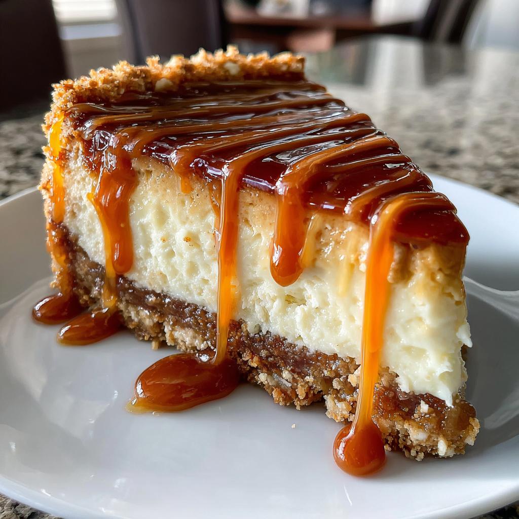 No-Bake Salted Caramel Cheesecake