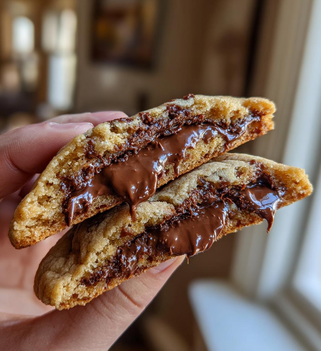 Nutella Stuffed Cookies