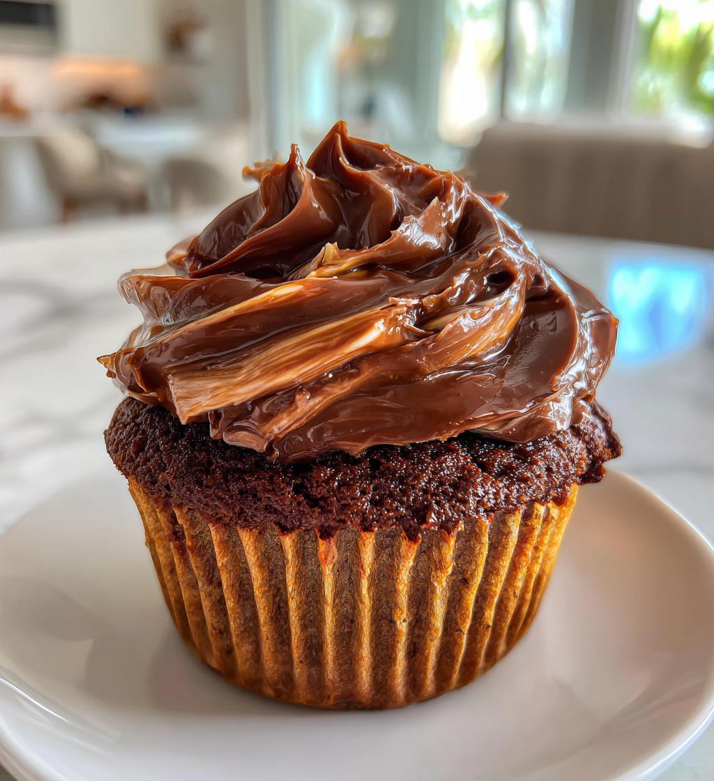 Nutella Swirl Cupcakes - detail 1