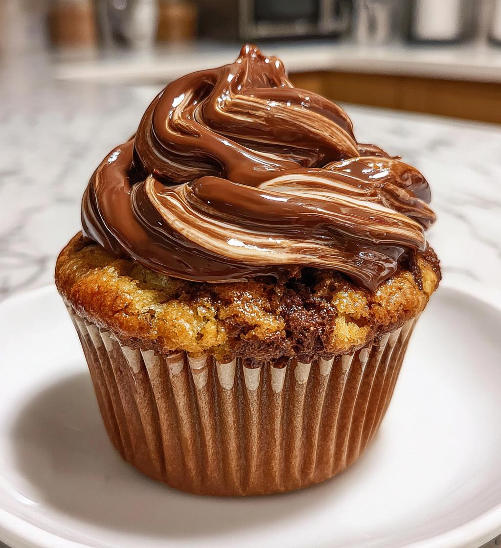 Nutella Swirl Cupcakes