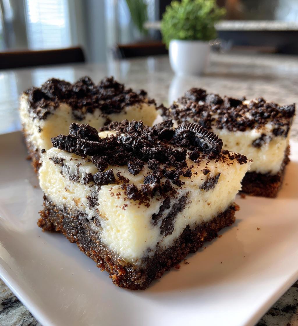 Oreo Cheesecake Bars - detail 1