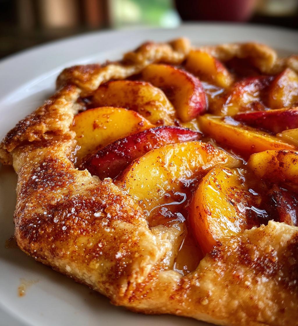 Peach Galette - detail 1