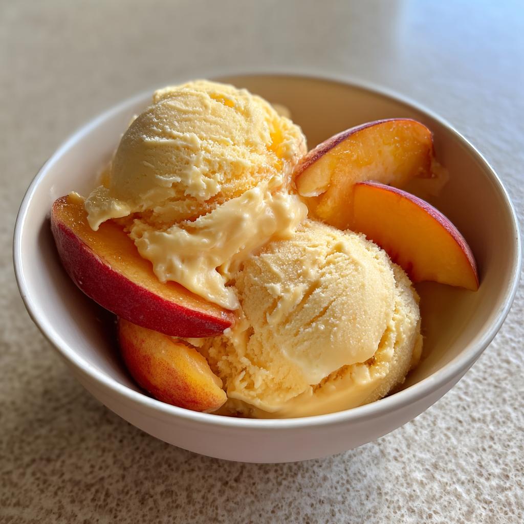 Peach Ice Cream - detail 1
