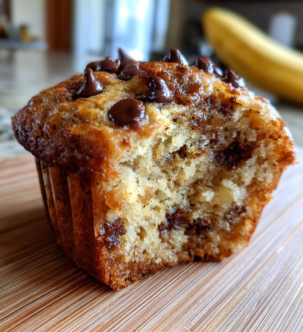 Peanut Butter Banana Chocolate Chip Muffins (Gluten-Free, Dairy-Free)