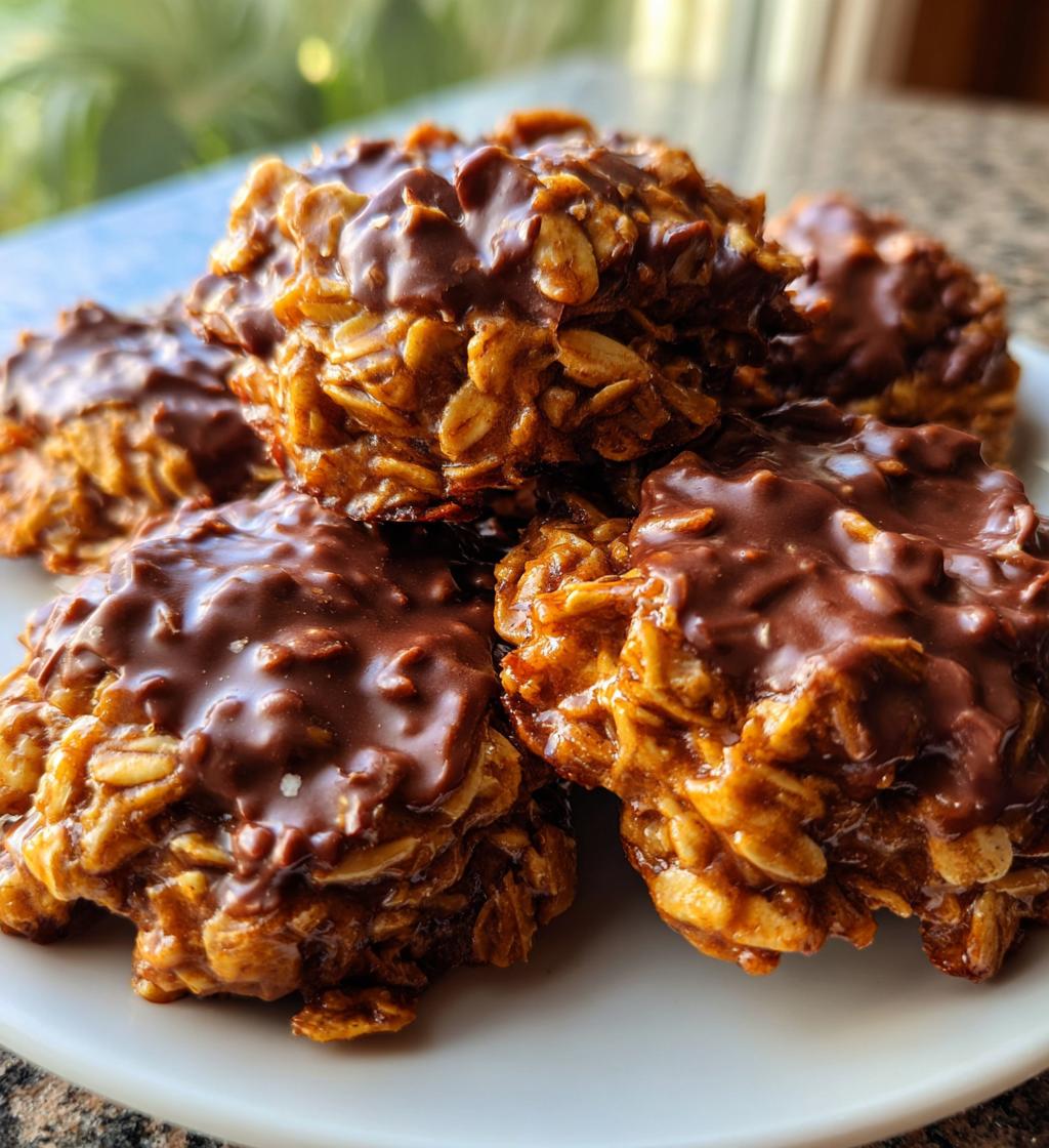Peanut Butter Chocolate No-Bake Cookies - detail 1