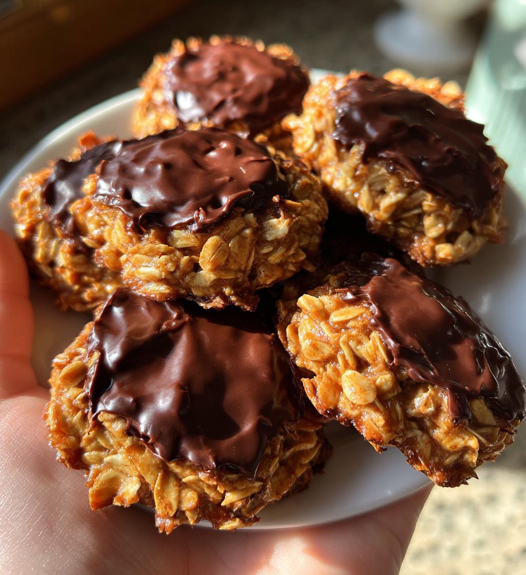 Peanut Butter Chocolate No-Bake Cookies
