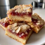 Raspberry Almond Shortbread Bars