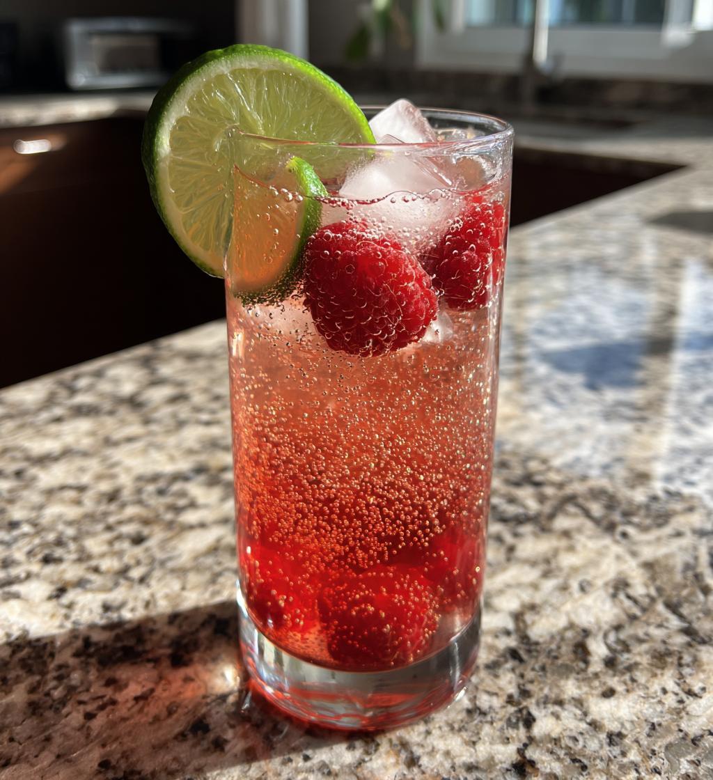 Raspberry Lime Sparkler - detail 1