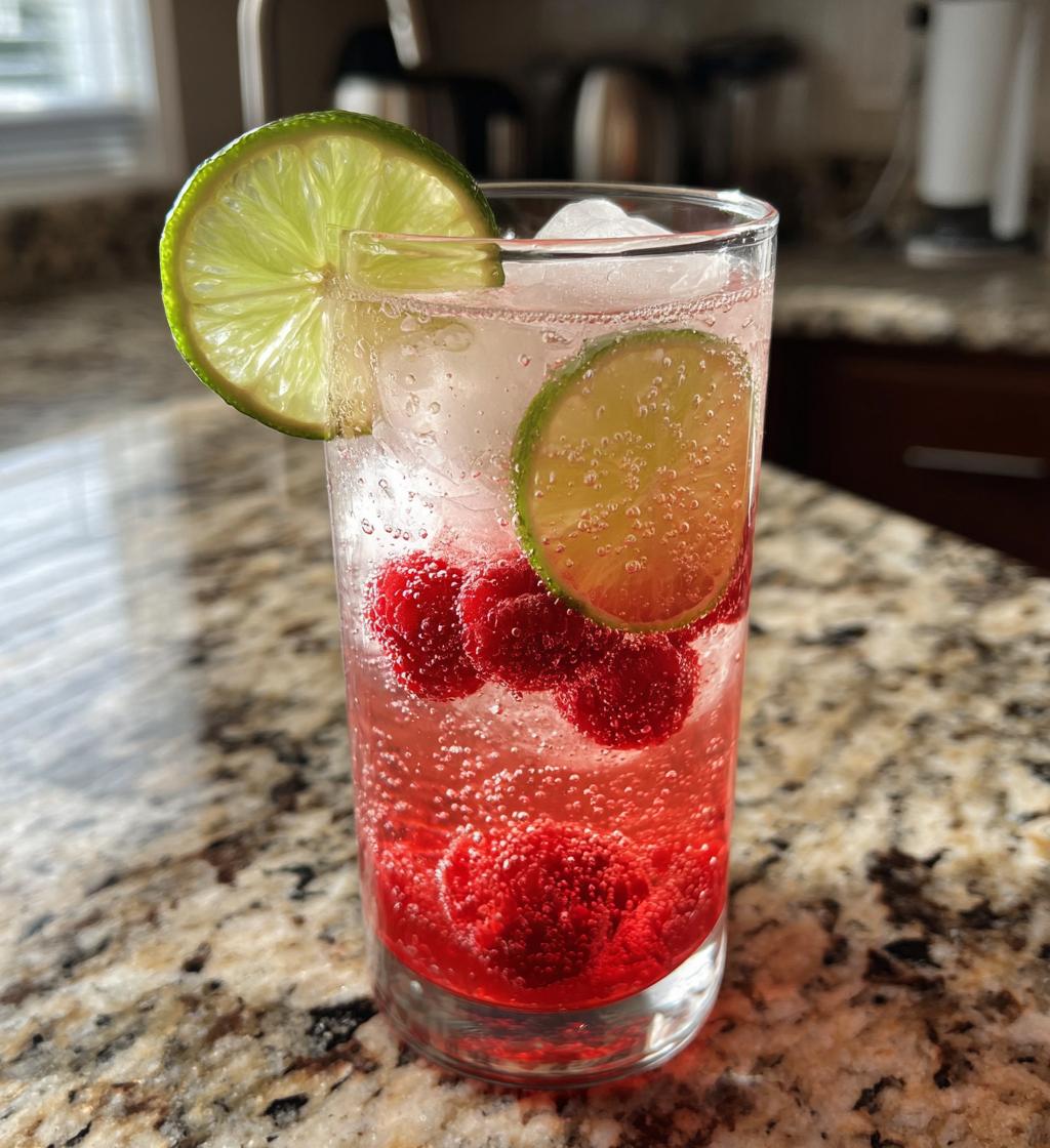 Raspberry Lime Sparkler