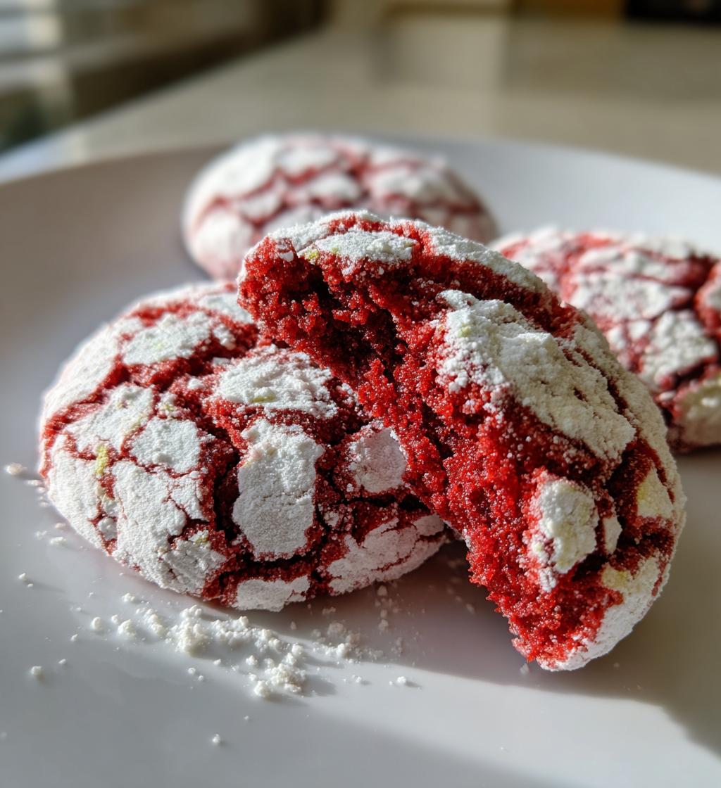 Red Velvet Crinkle Cookies - detail 1