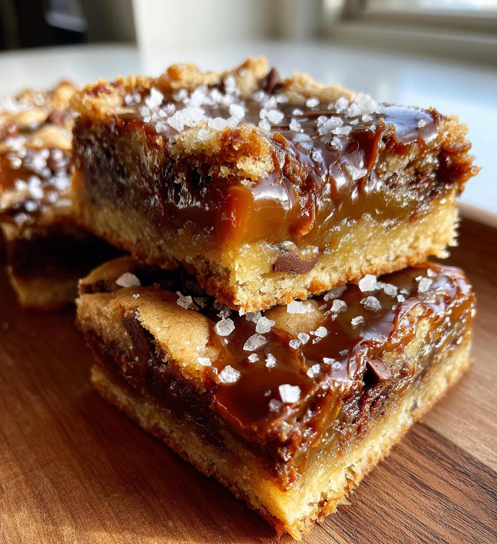 Salted Caramel Cookie Bars
